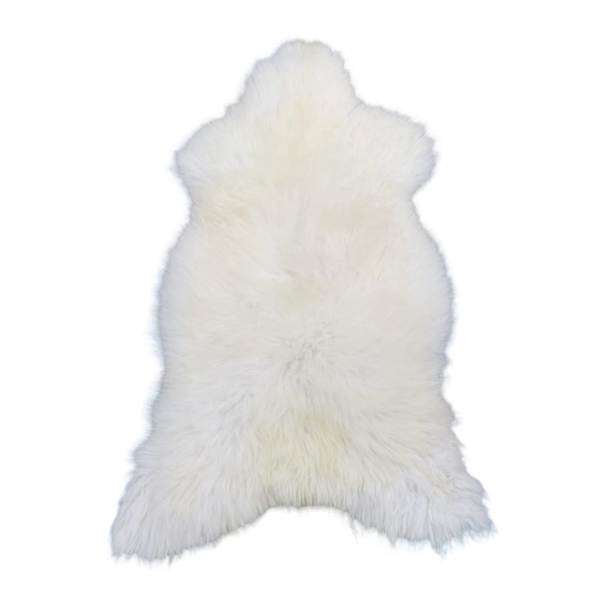 Schaffell 140 cm Natur-Weiß - Echtes XXL Lammfell, Feltteppich & Sitzauflage