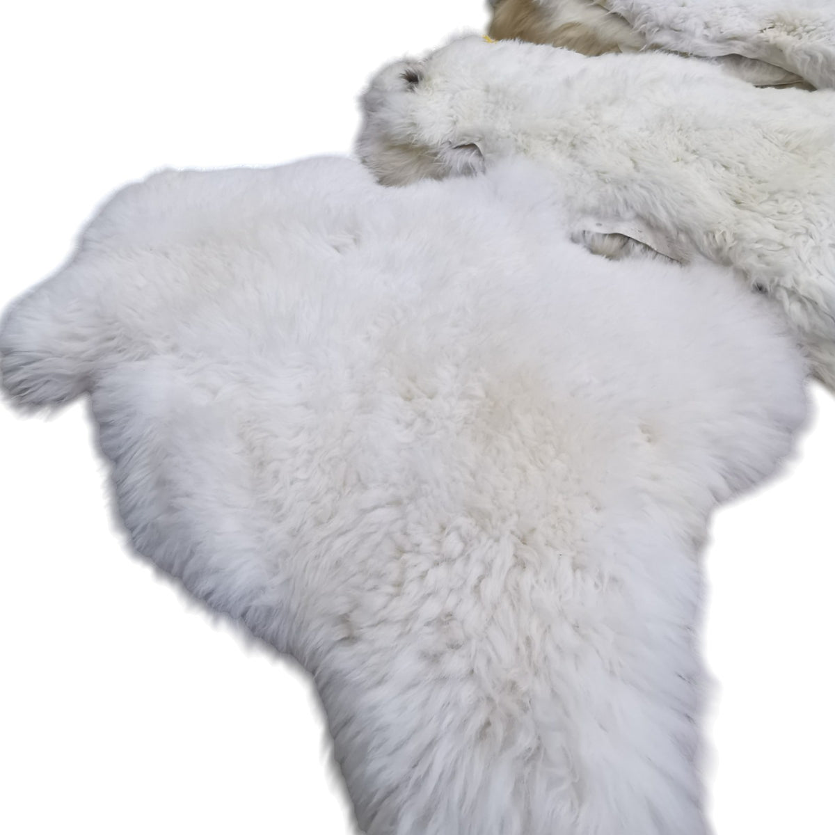 100-150cm Echte Schaffell, Bio Lammfell, Große Felle Natur-Weiß, Neu, Natürlich