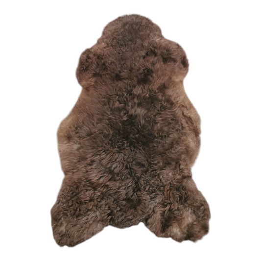 Schaffell 140 cm Natur-Braun - Echtes XXL Lammfell, Feltteppich & Sitzauflage