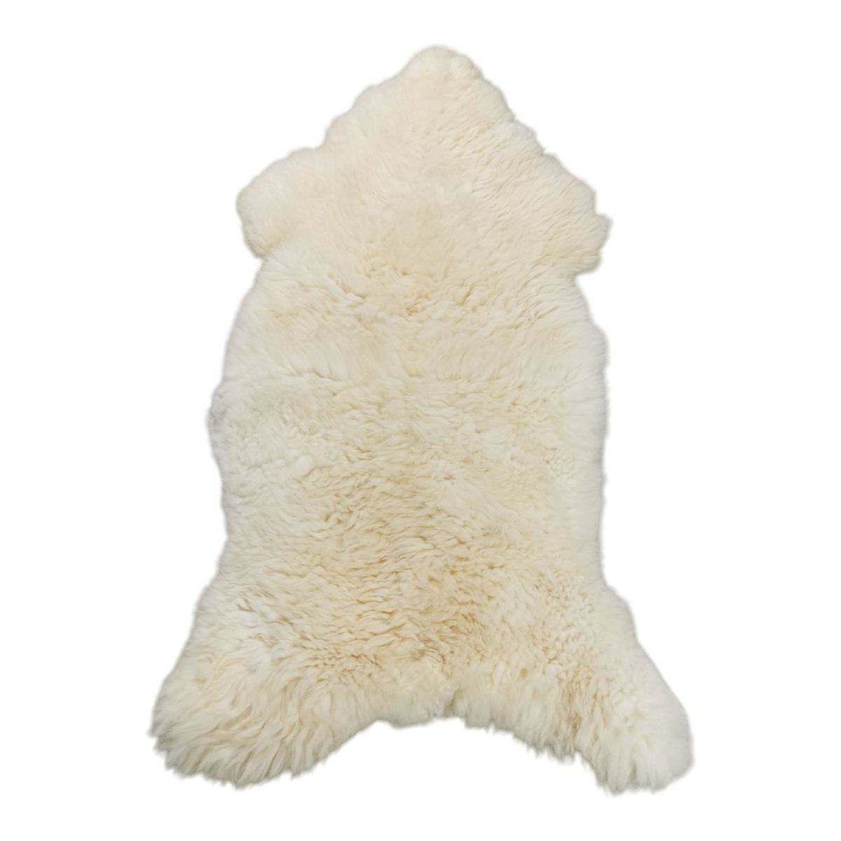 Schaffell 140 cm Natur-Weiß - Echtes XXL Lammfell, Feltteppich & Sitzauflage
