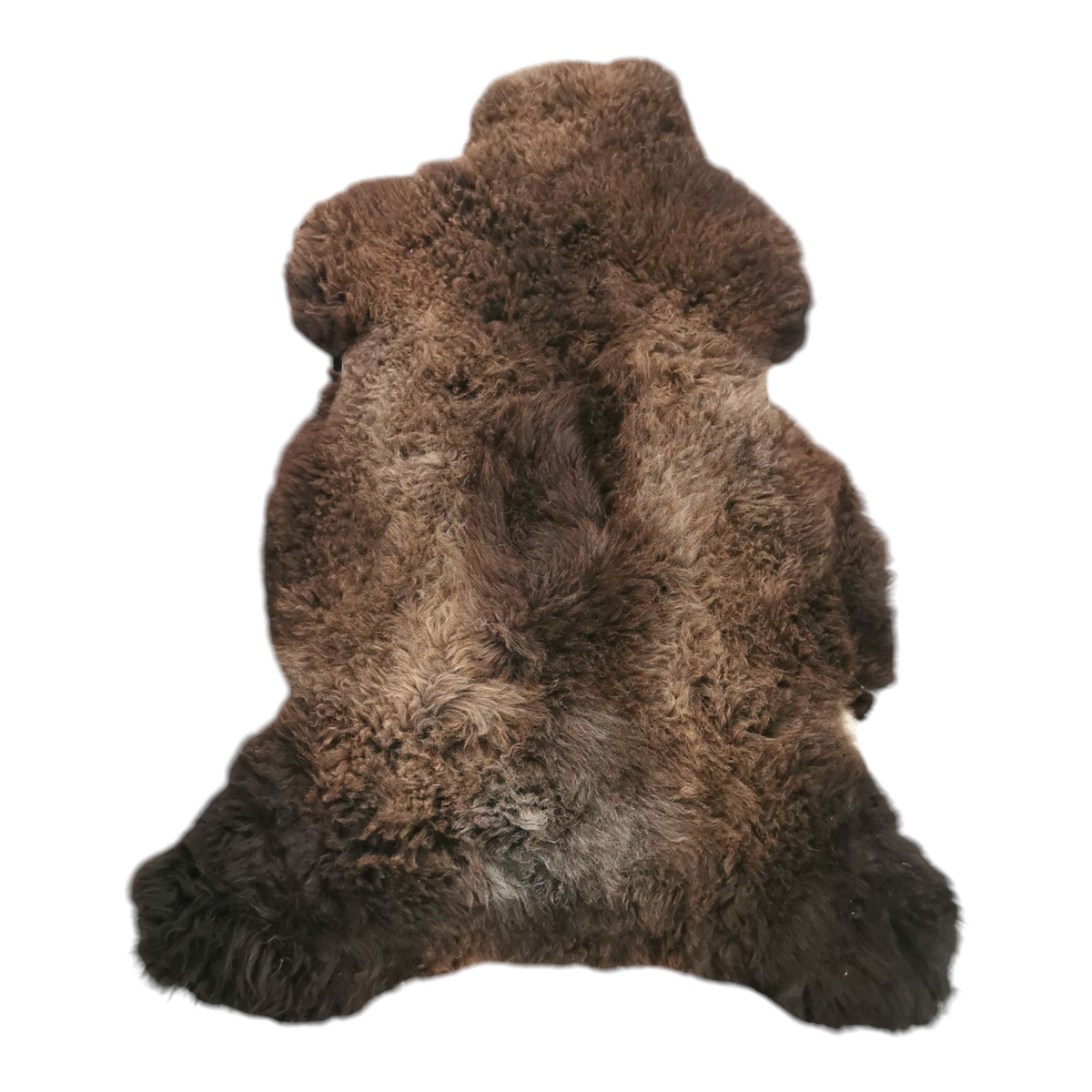 Schaffell 140 cm Natur-Braun - Echtes XXL Lammfell, Feltteppich & Sitzauflage