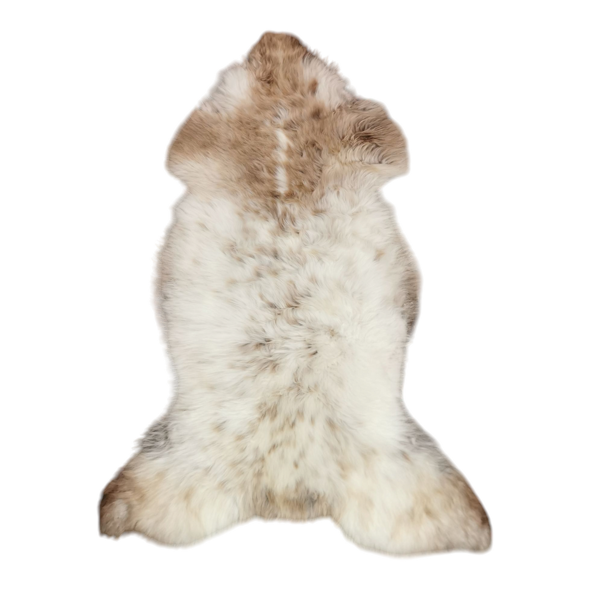 Schaffell 140 cm Meliert - Echtes XXL Lammfell, Feltteppich & Sitzauflage