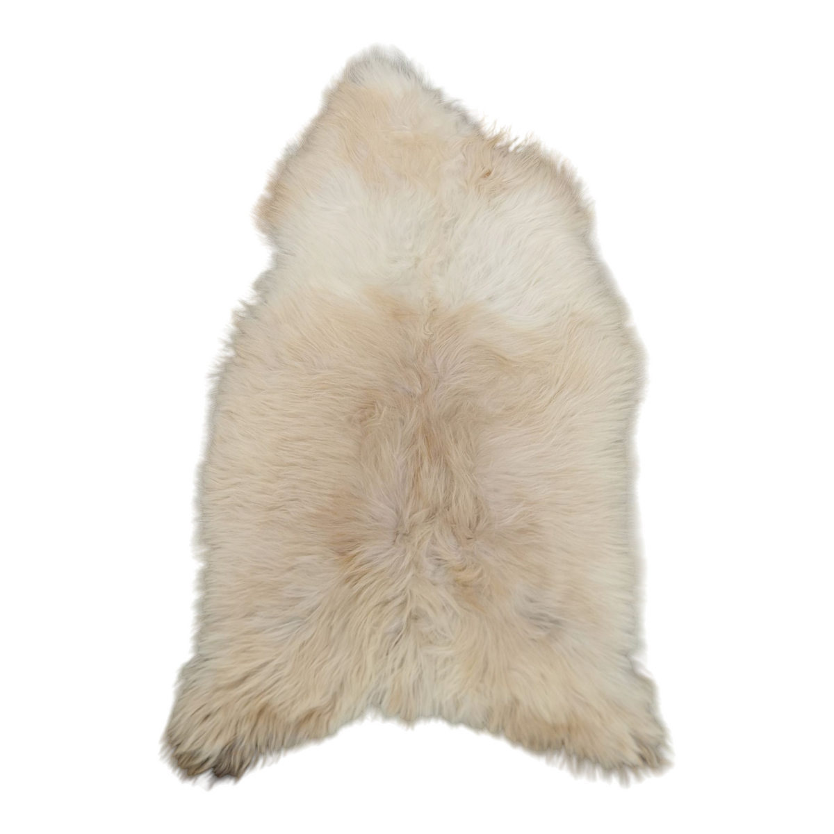 Schaffell 140 cm Natur-Weiß - Echtes XXL Lammfell, Feltteppich & Sitzauflage
