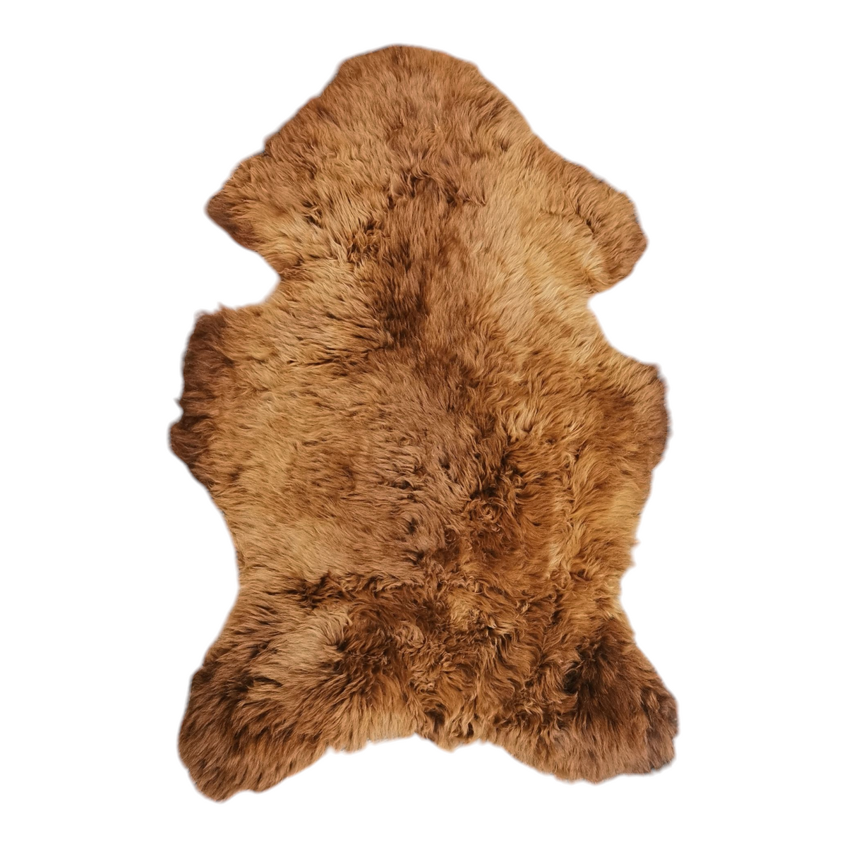 Schaffell 140 cm Braun - Echtes XXL Lammfell, Feltteppich & Sitzauflage