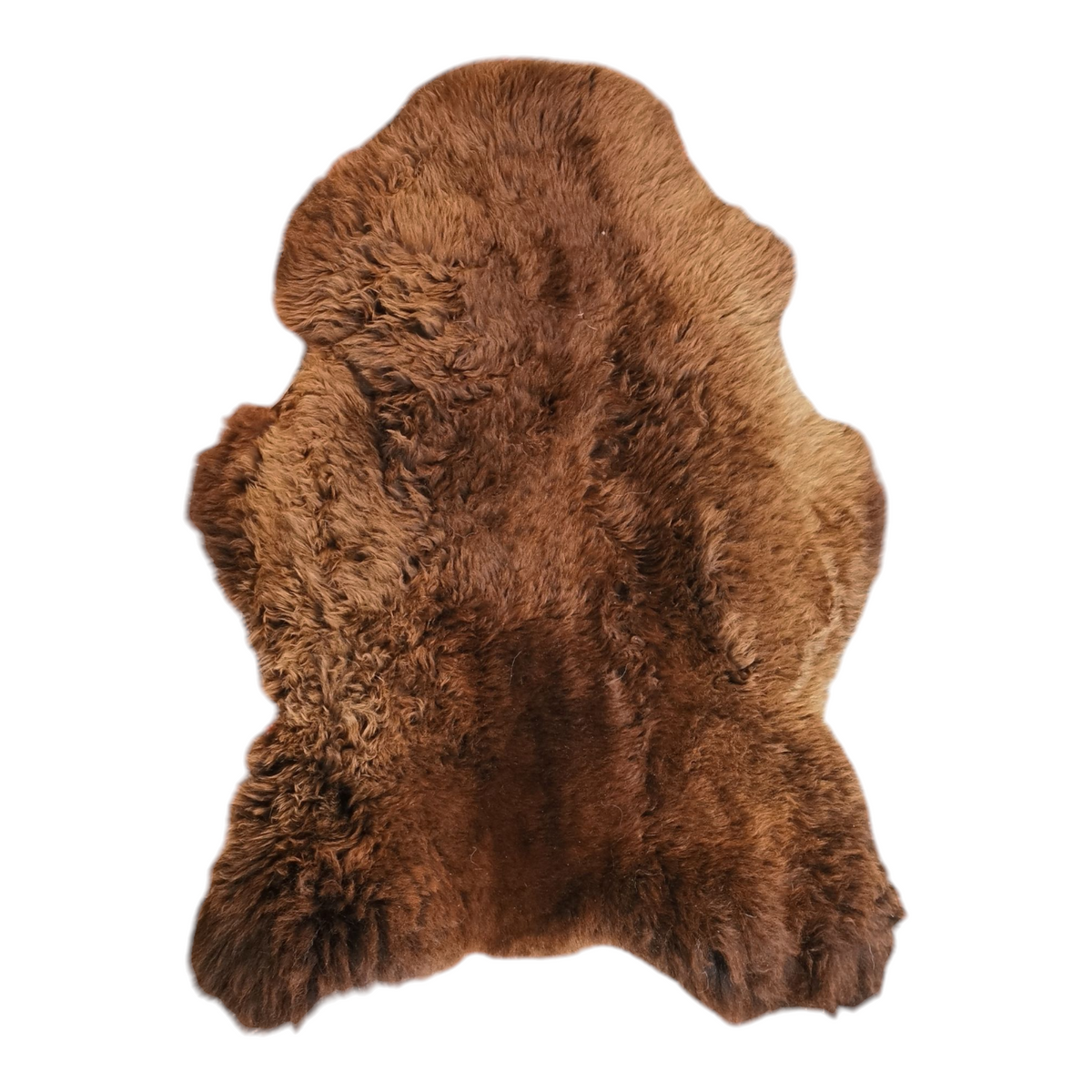 Schaffell 140 cm Braun - Echtes XXL Lammfell, Feltteppich & Sitzauflage