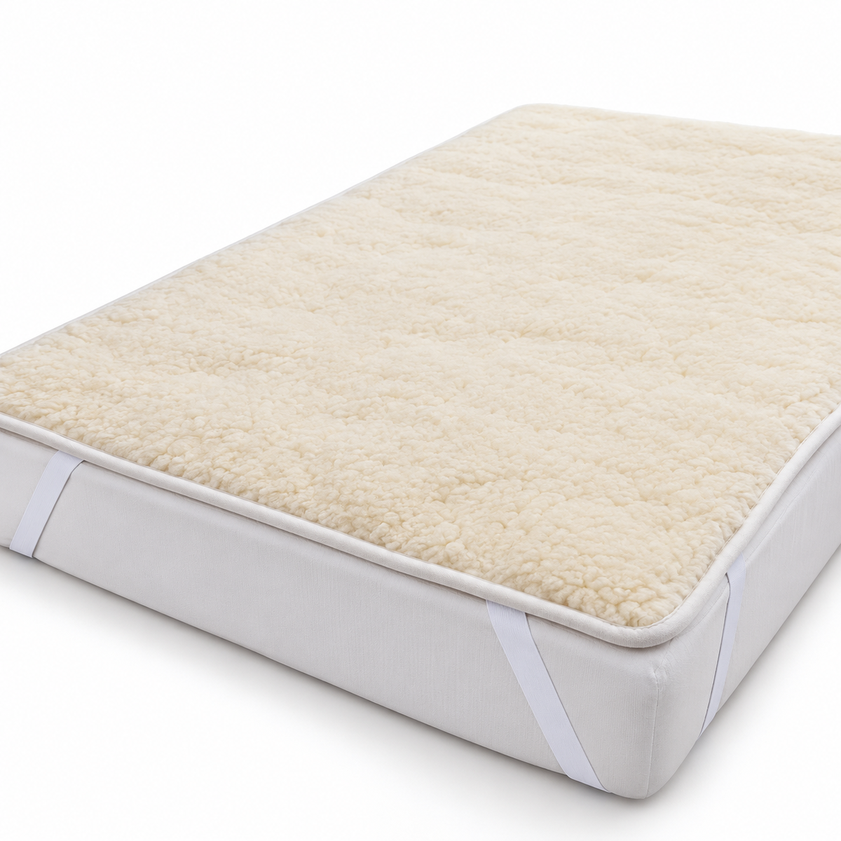 Merino Topper 500 g/m² – Naturweiß