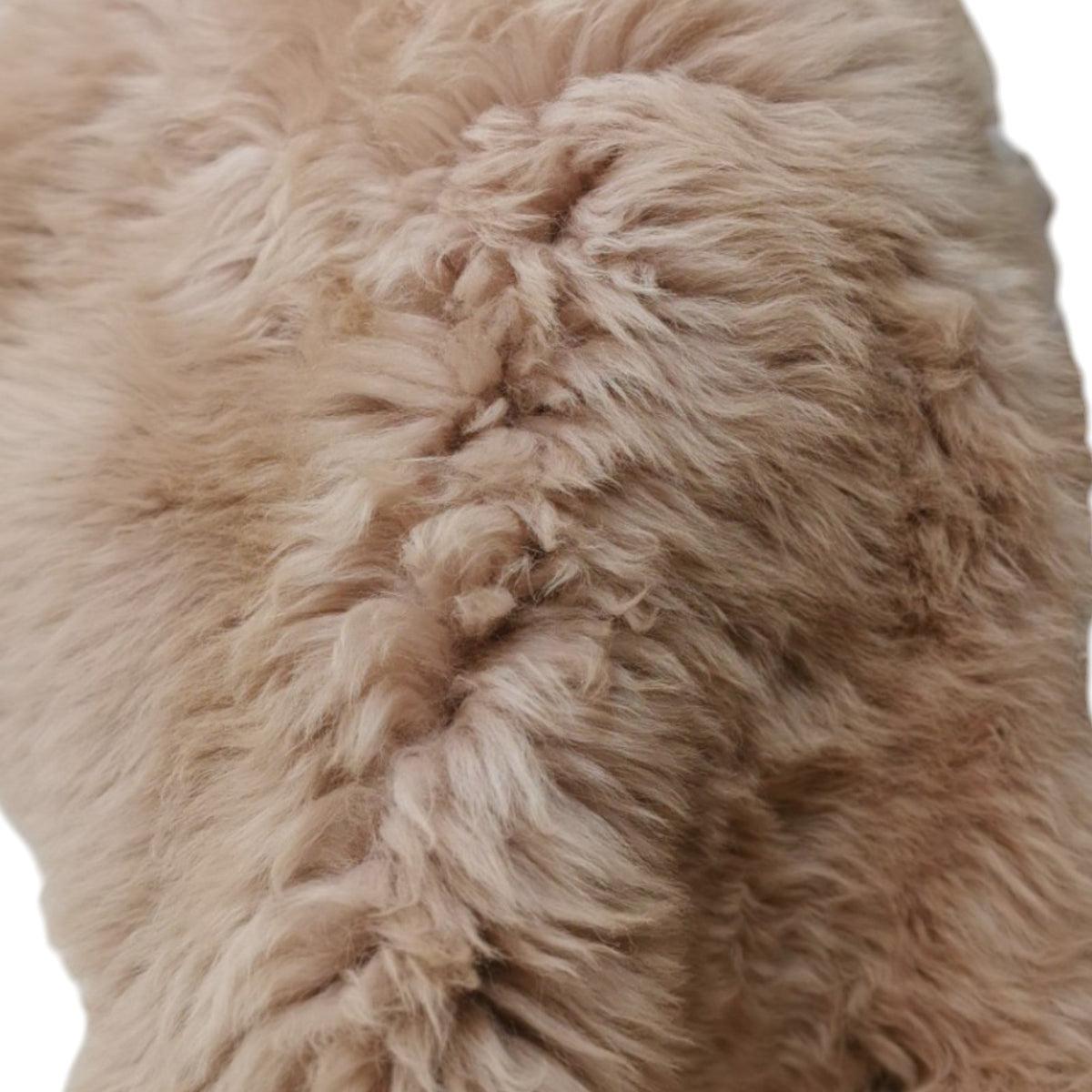 Schaffell 140 cm Beige - Echtes XXL Lammfell, Feltteppich & Sitzauflage