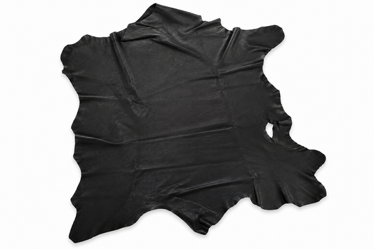 Schwarzes Schafnappaleder - ca. 0,9 mm | weich, flexibel & robust | 2. Sortierung