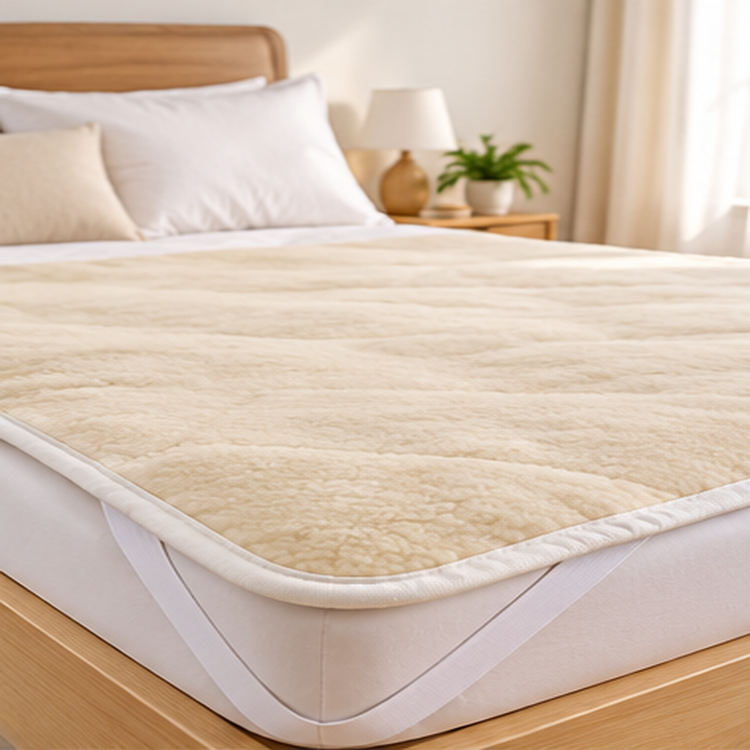 Merino Topper 500 g/m² – Naturweiß