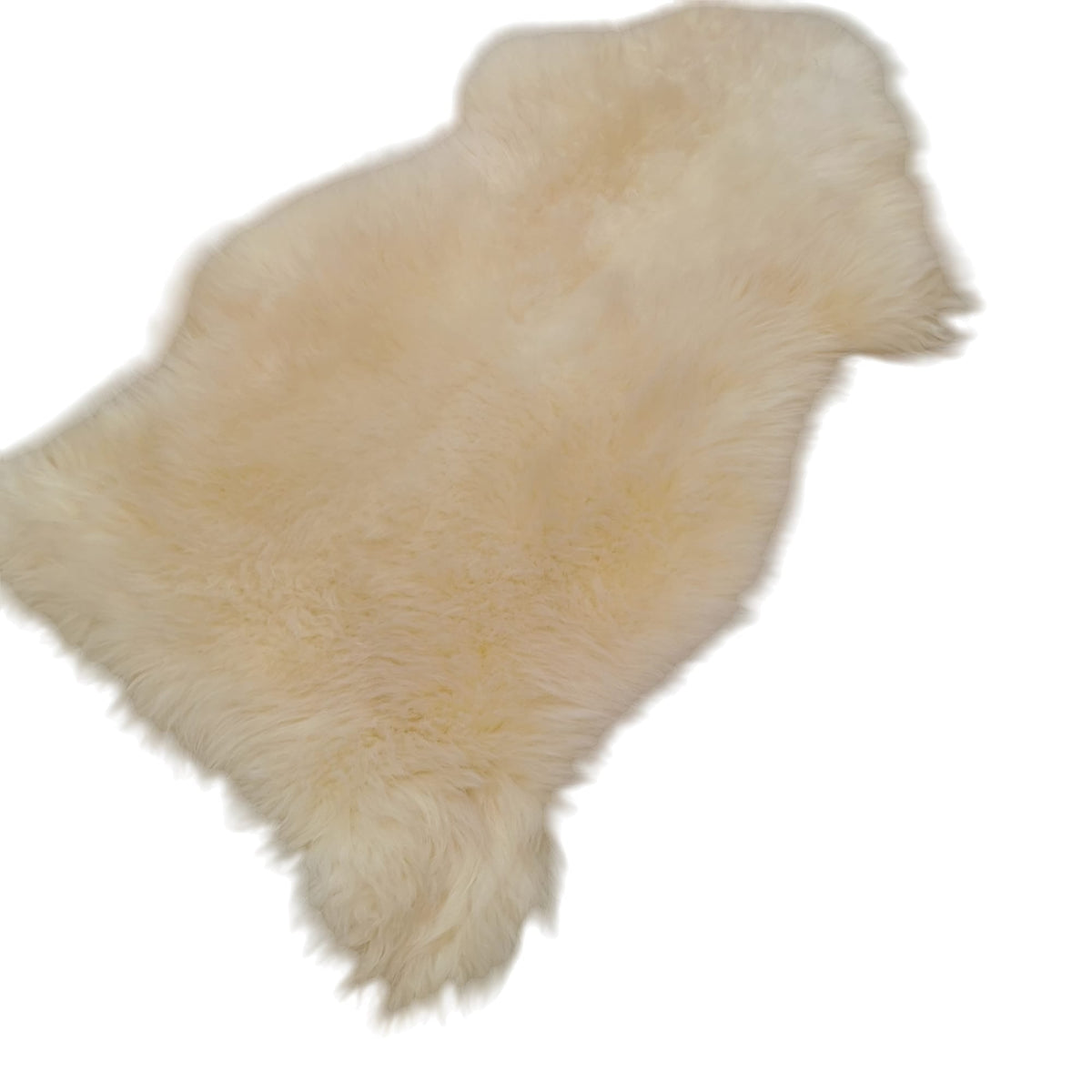 TOP Schaffell | 100cm | Echtes Lammfell |Teppich Deko | Natur-Weiß | Sitzauflage