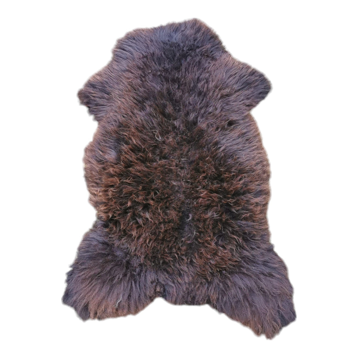 Schaffell 140 cm Natur-Braun - Echtes XXL Lammfell, Feltteppich & Sitzauflage