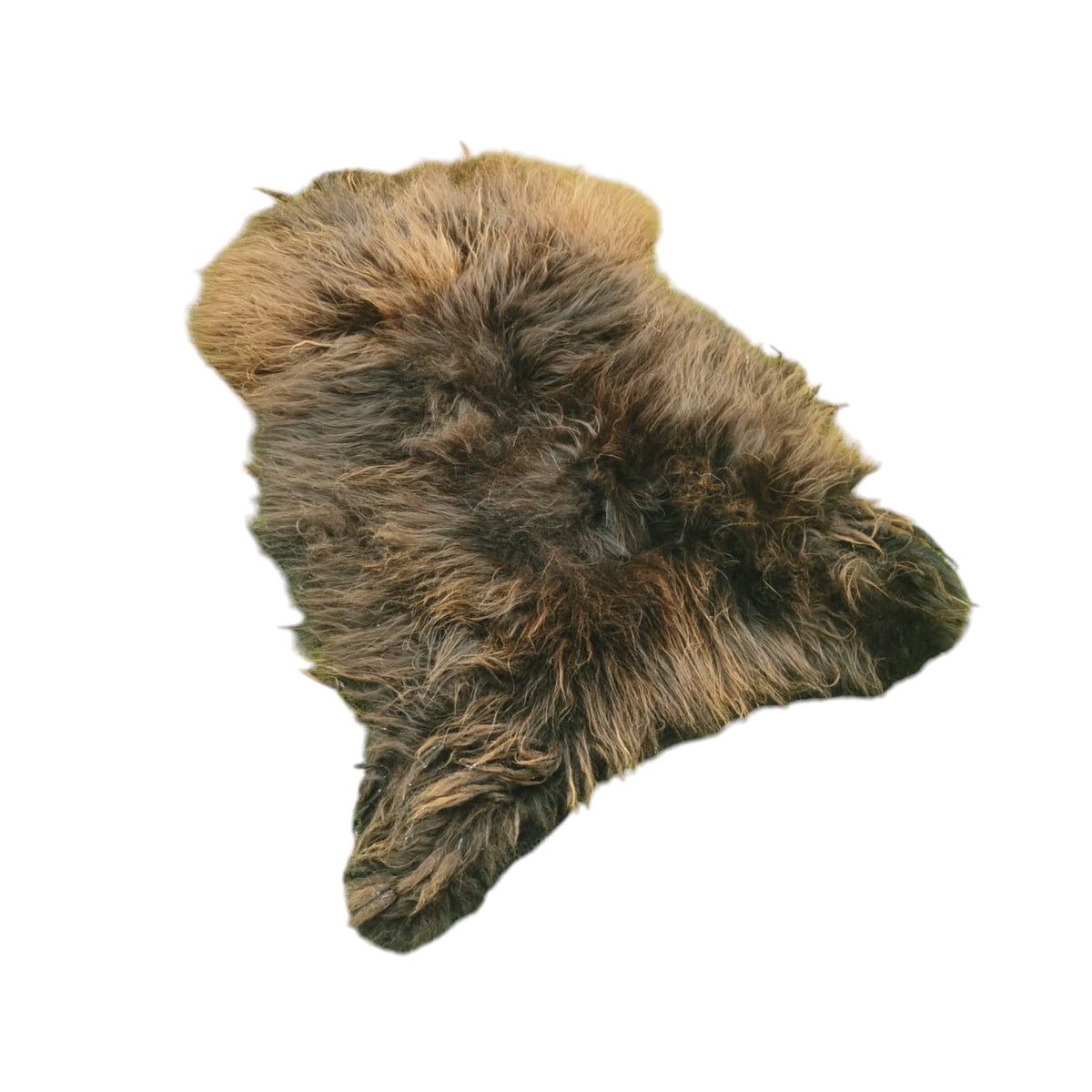TOP Schaffell | 100cm | Echtes Lammfell |Teppich Deko | Natur-Braun | Sitzauflage