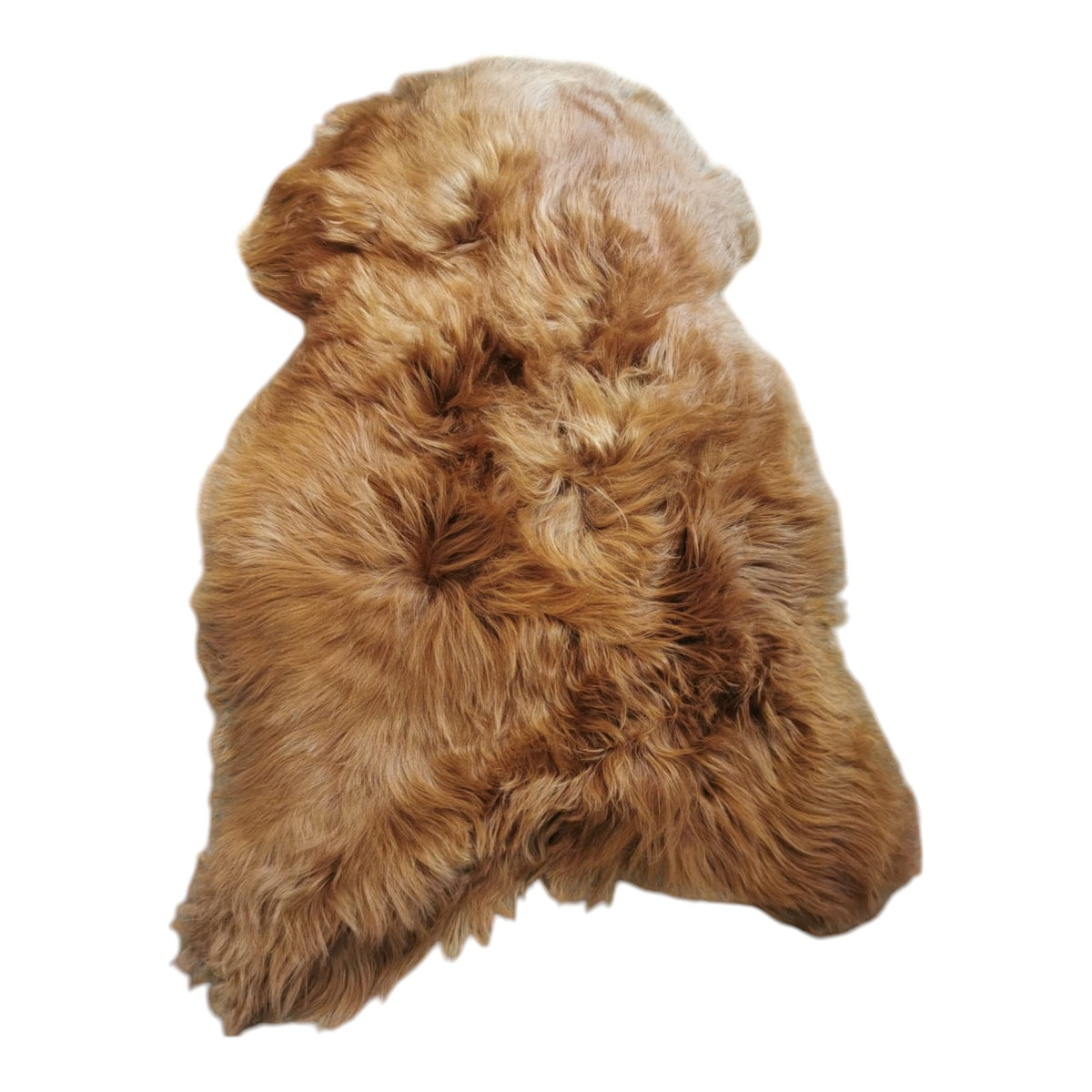 Schaffell 140 cm Ginger / Gold-Braun - Echtes XXL Lammfell, Feltteppich & Sitzauflage