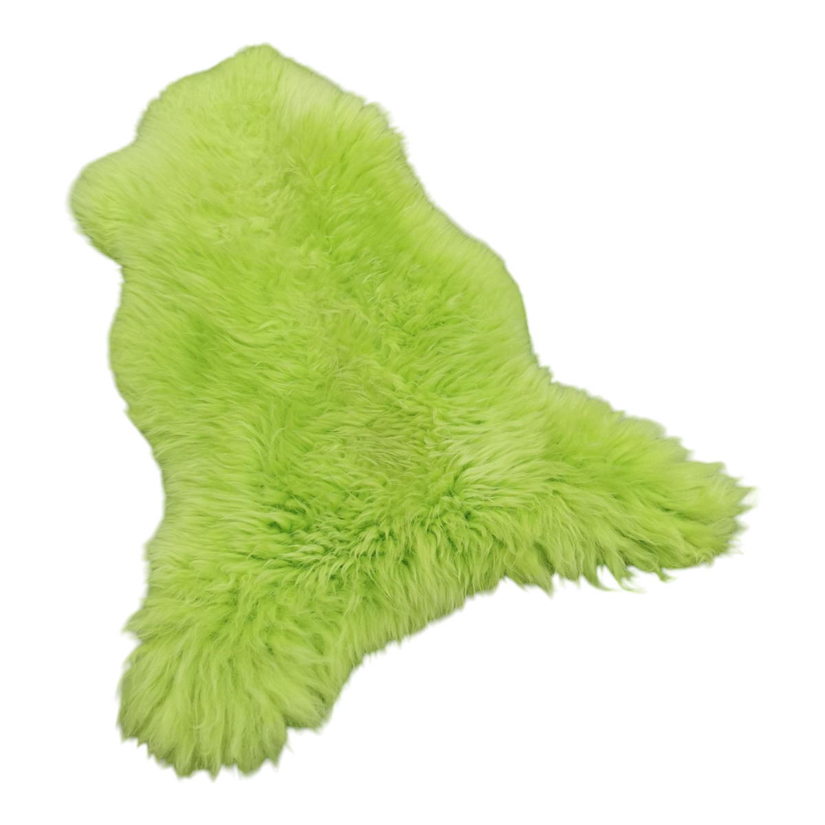 BUNTE Schaffell | Apfel-Grün | Echtes Lammfell |Teppich Deko | 120cm | Sitzauflage