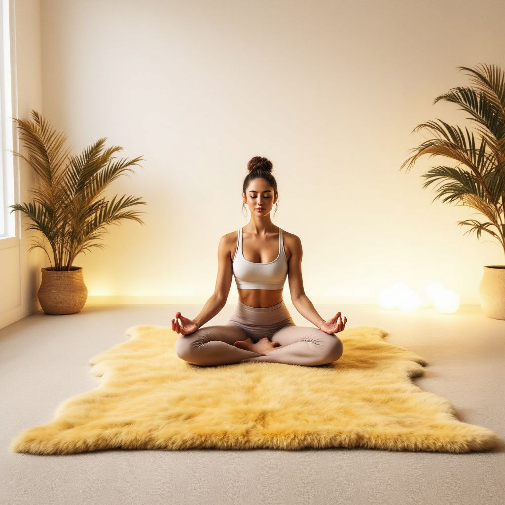 Öko Lammfell | Schaffell echt | Medizinisch Merino Naturfell | Yogamatte | Baby