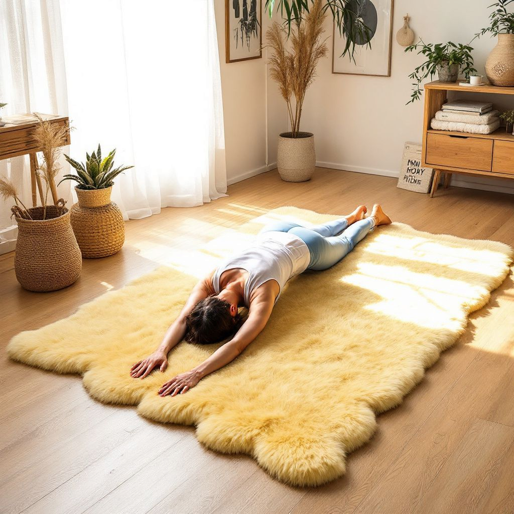 Öko Lammfell | Schaffell echt | Medizinisch Merino Naturfell | Yogamatte | Baby