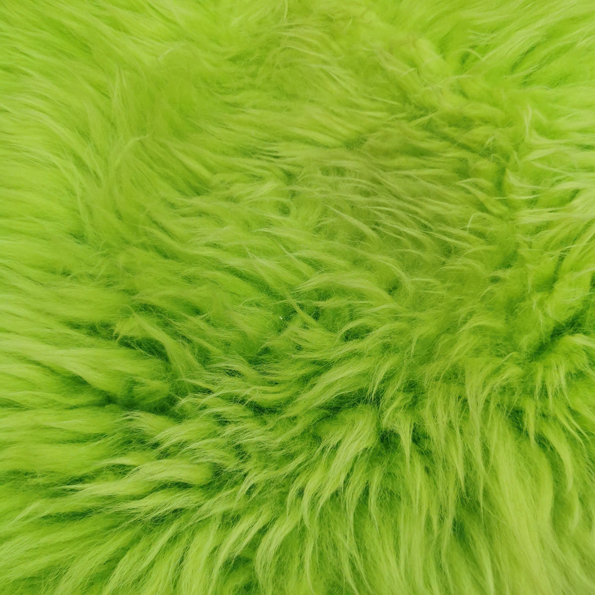 BUNTE Schaffell | Apfel-Grün | Echtes Lammfell |Teppich Deko | 120cm | Sitzauflage