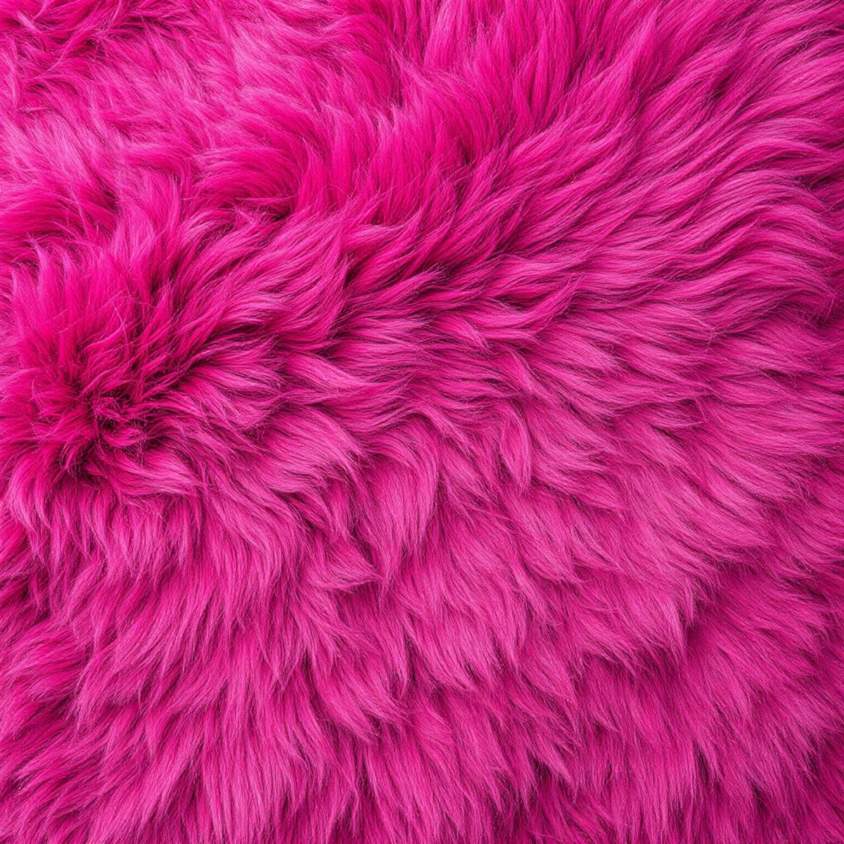 BillyGreen Schaffell in leuchtendem Magenta mit dichtem, weichem Lammfell als dekorativer Teppich oder Sitzauflage