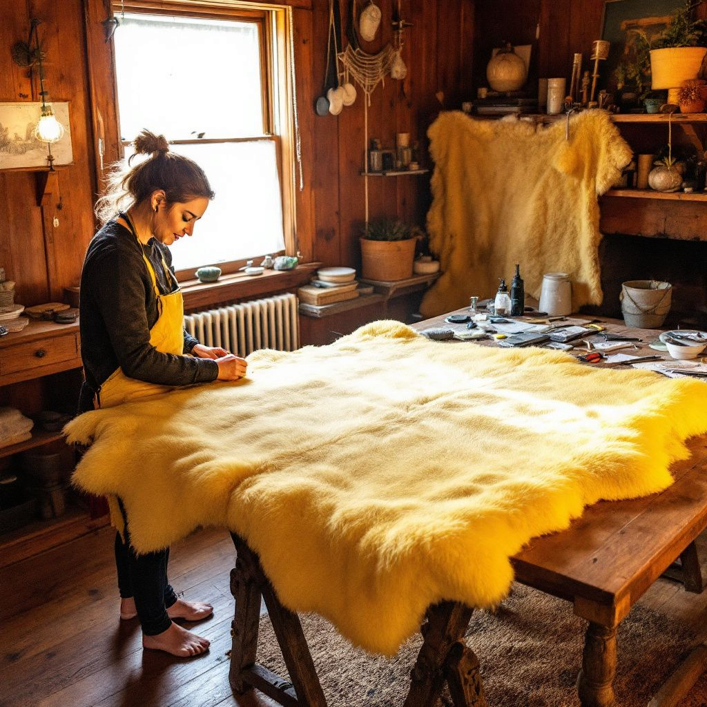 Öko Lammfell | Schaffell echt | Medizinisch Merino Naturfell | Yogamatte | Baby