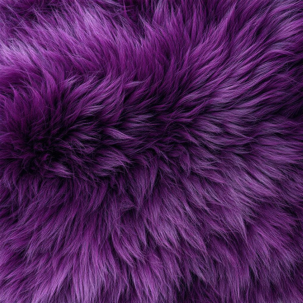 BUNTE Schaffell | Lila | Echtes Lammfell |Teppich Deko | 120cm | Sitzauflage