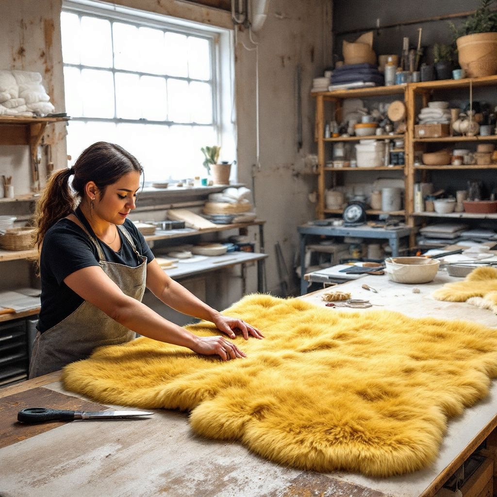 Öko Lammfell | Schaffell echt | Medizinisch Merino Naturfell | Yogamatte | Baby