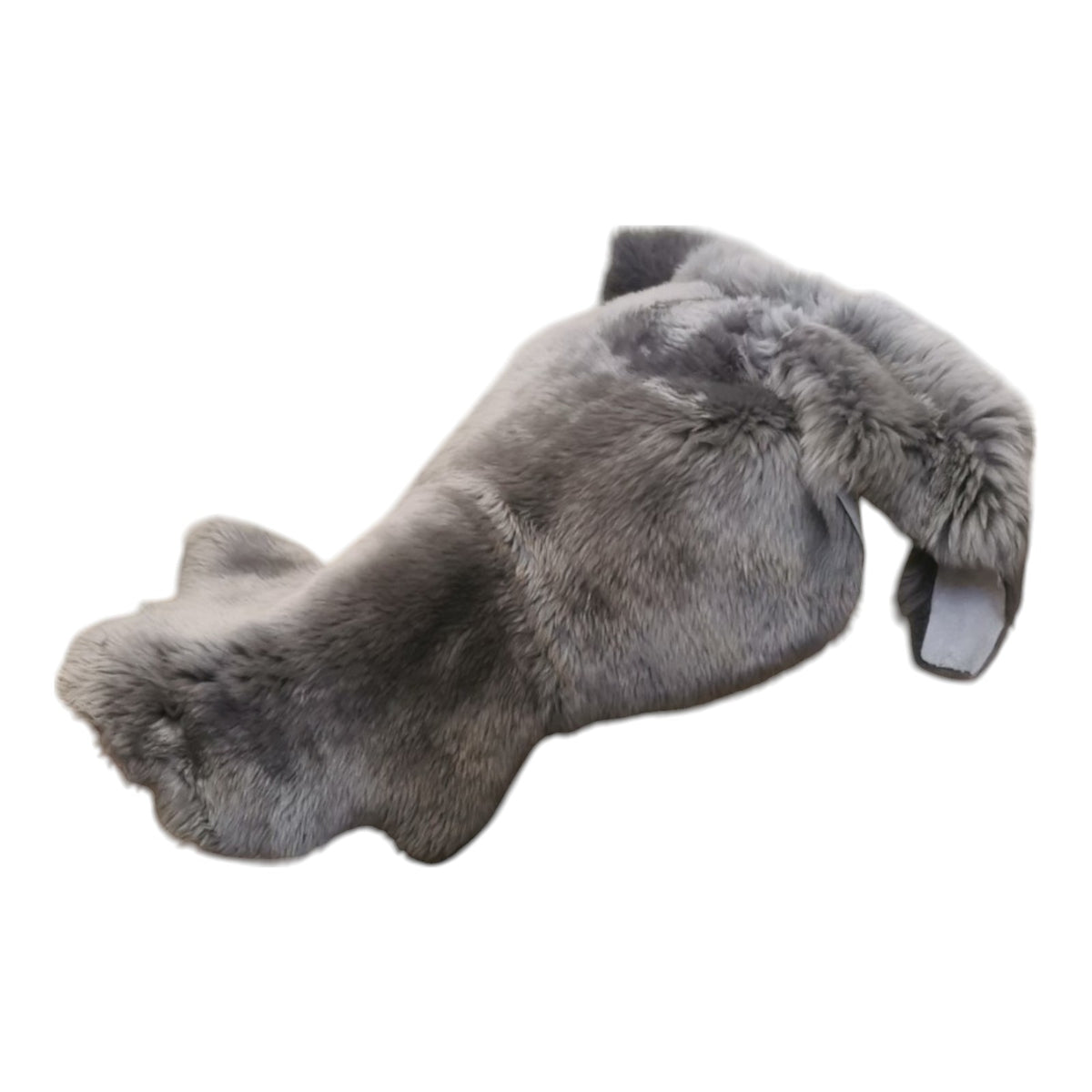Schaffell 140 cm Grau - Echtes XXL Lammfell, Feltteppich & Sitzauflage